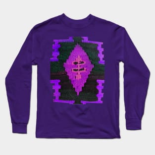 purple rug pattern, abstract art, antique rug pattern, minimal art, modern art, carpet pattern, For custom orders please DM me. Long Sleeve T-Shirt